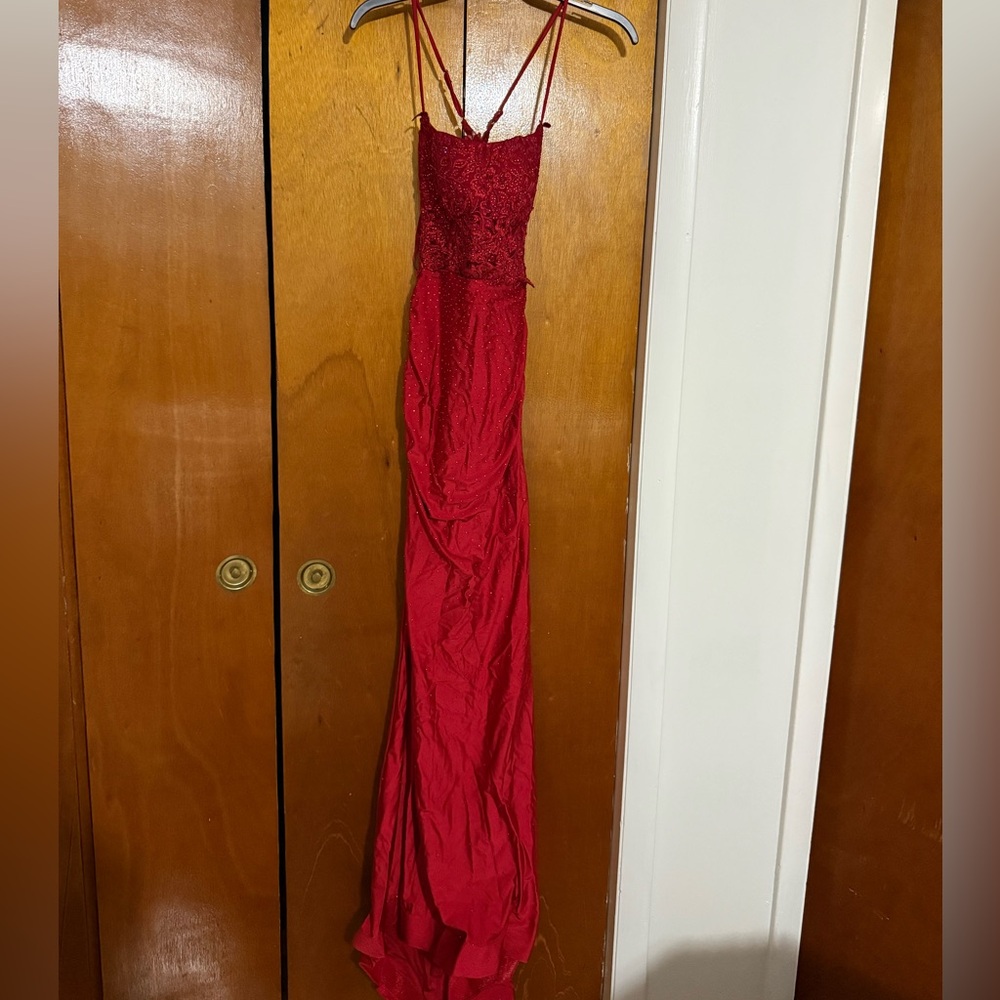 Elegant Red Evening Gown